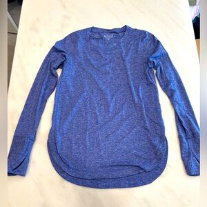 Athleta Uptempo long sleeve tunic shirt, purple, size XS